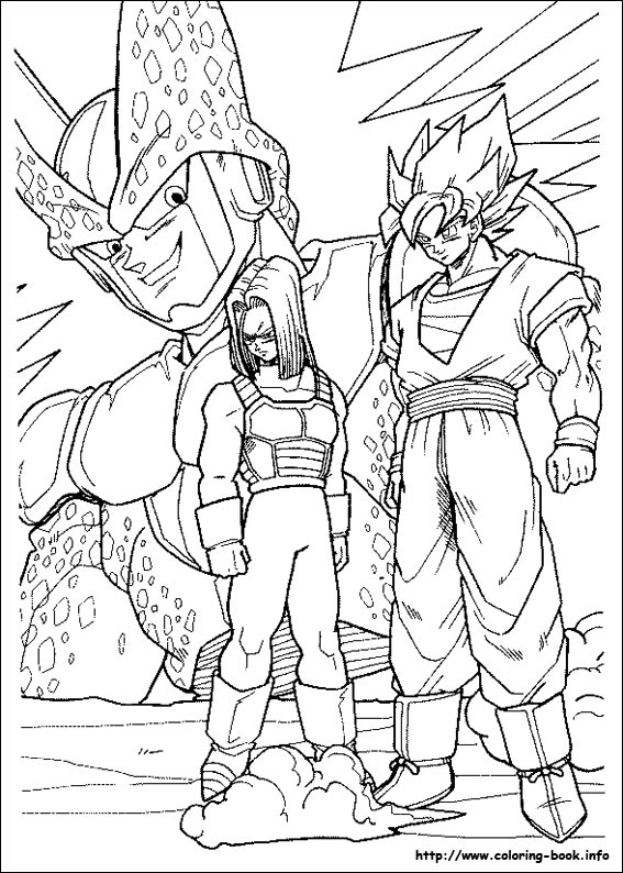 Dragon Ball Z coloring picture